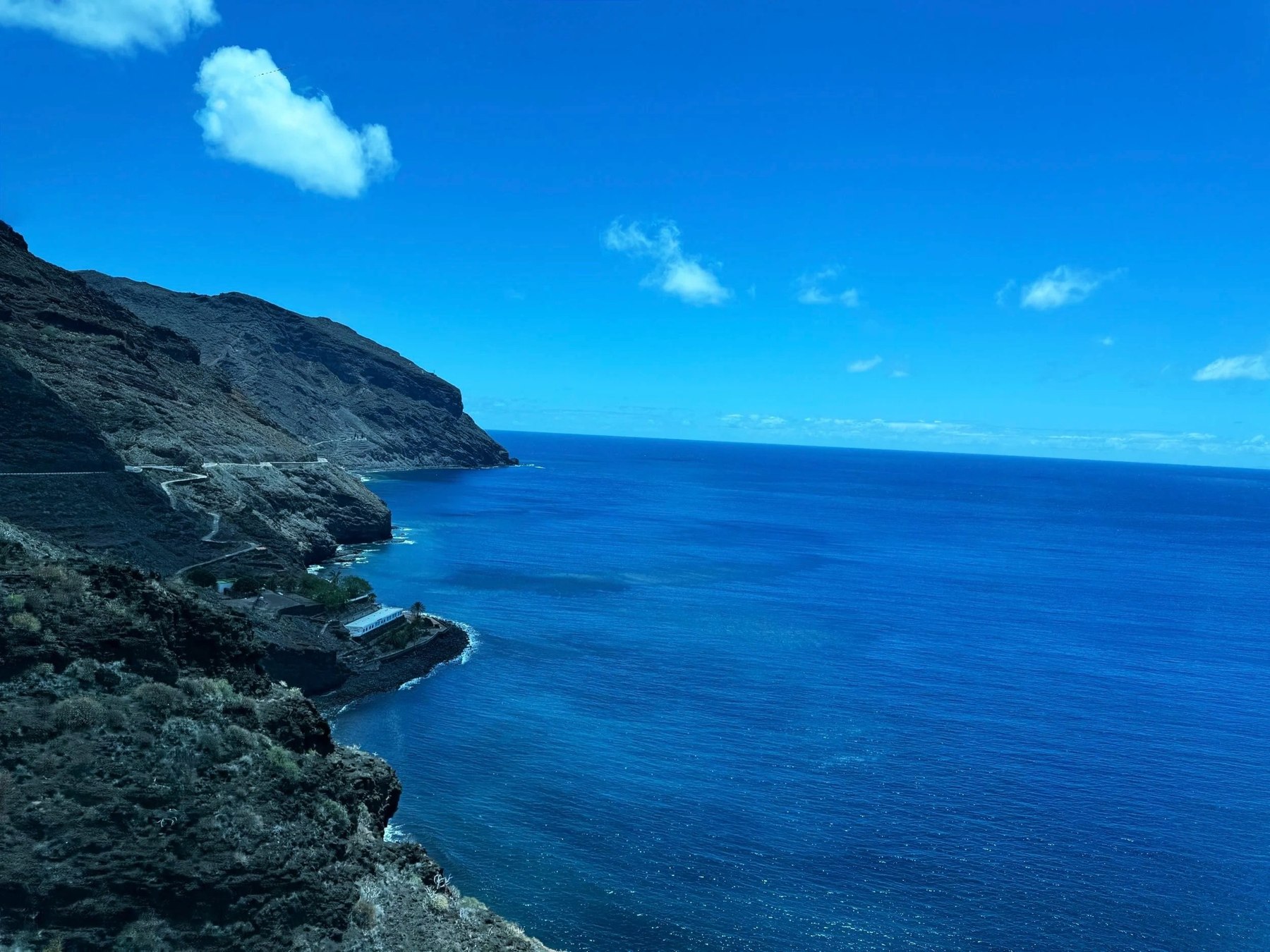 Volcanic coastline and the Atlantic Ocean in Tenerife